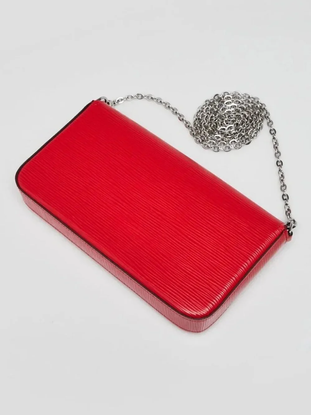 Louis Vuitton Red Epi Leather Felicie Pochette Bag